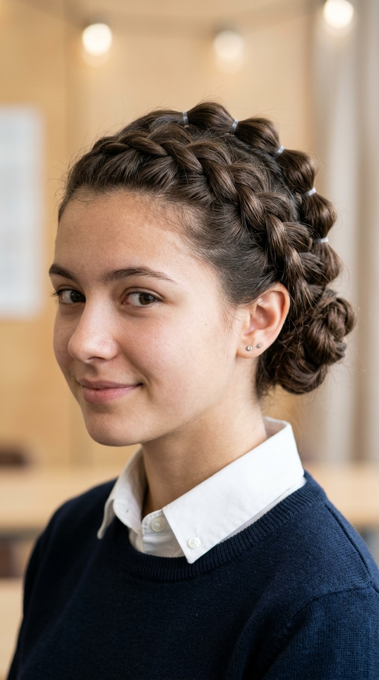 Bubble Braided Updo