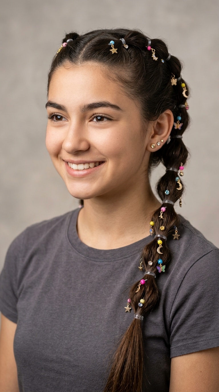 Bubble Braids with Charms