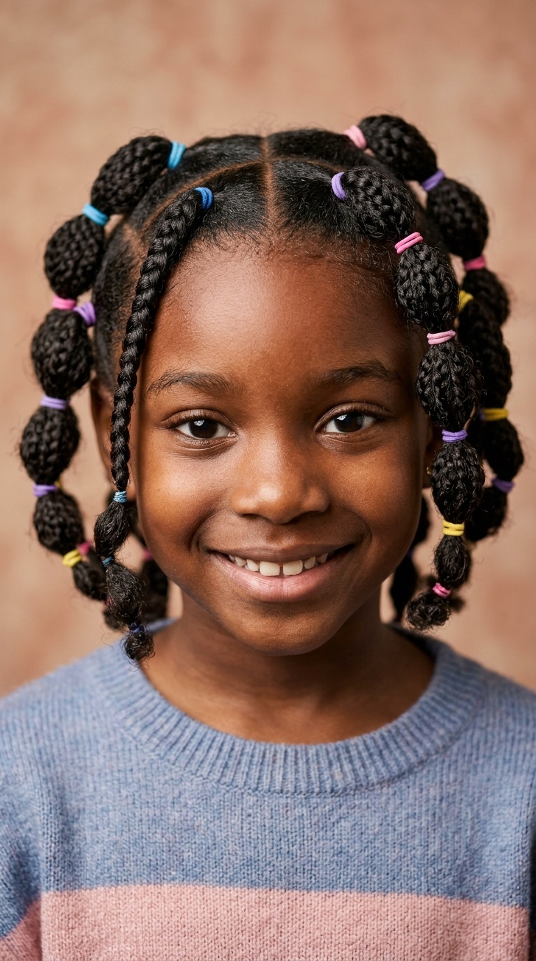 Bubble Braids with Rubber Bands