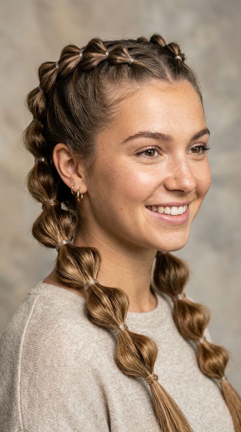 Bubble Dutch Braids