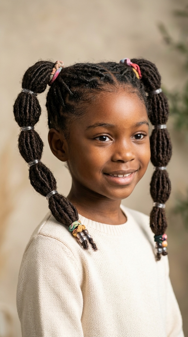 Bubble Pigtails for Locs