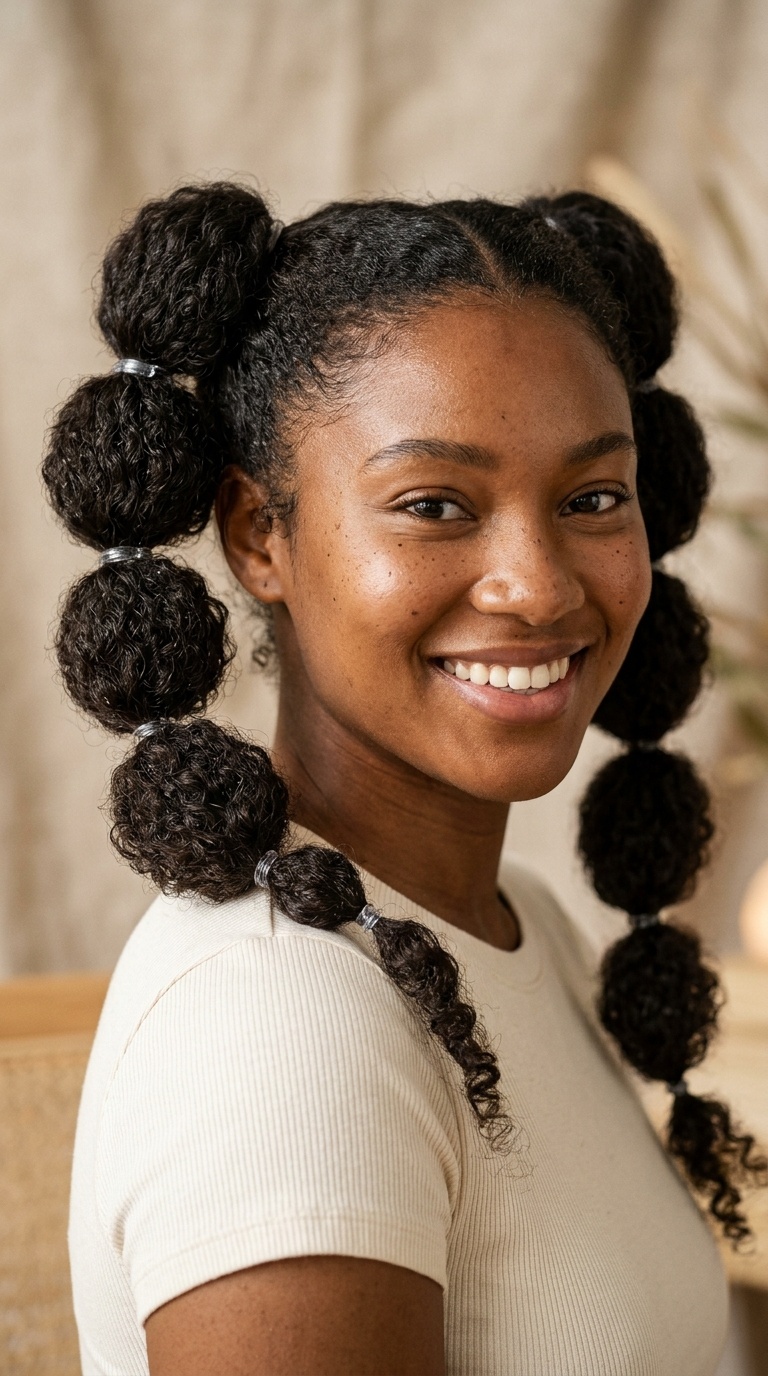 Bubble Ponytails