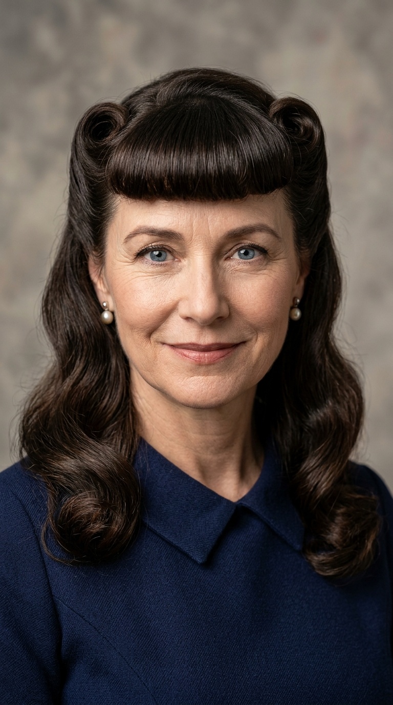 Bumper Bangs with Soft Waves