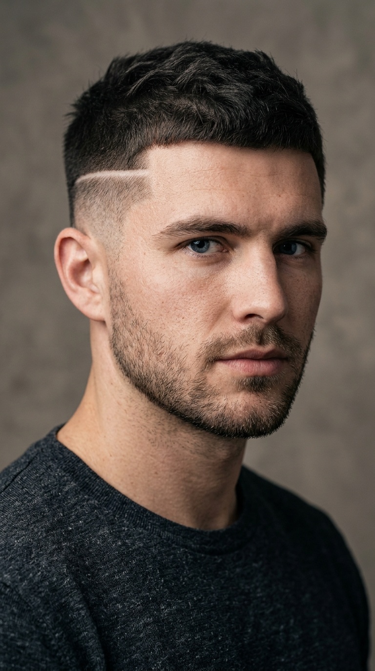 Butch Cut with Surgical Line