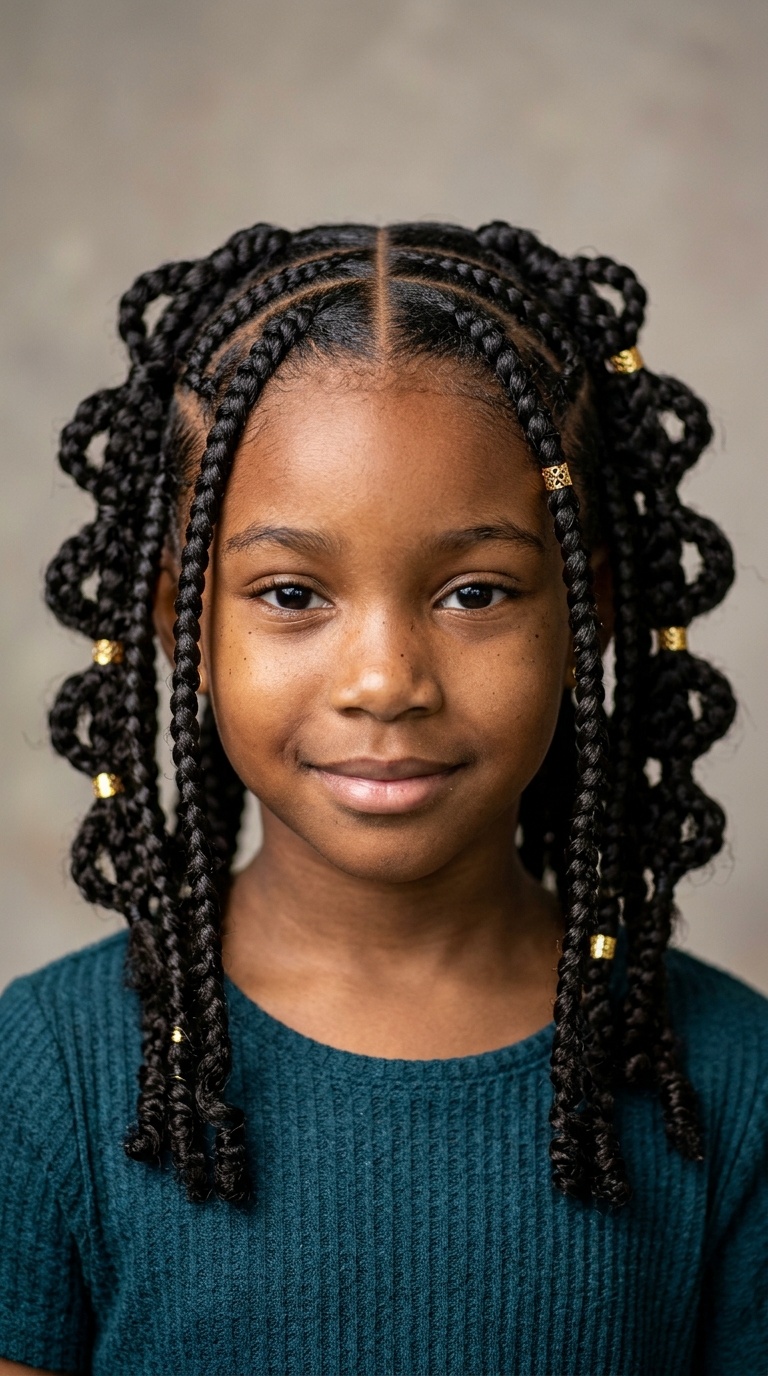Butterfly Braid with Center Part
