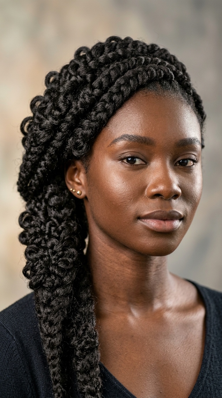 Butterfly Braid with Voluminous Texture
