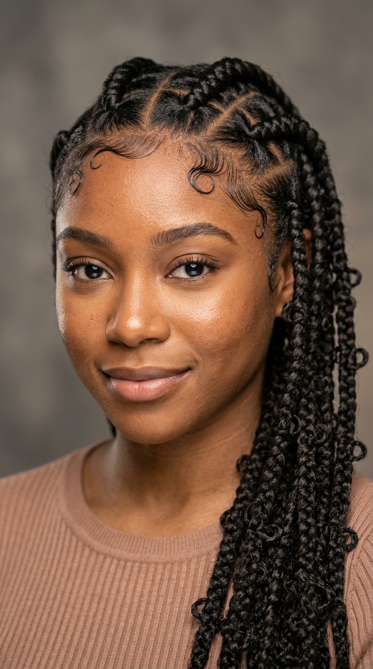 Butterfly Braids with Sculpted Edges