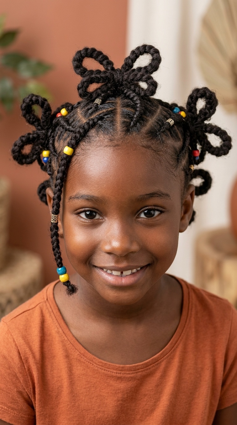 Butterfly Braids with Wool Texture