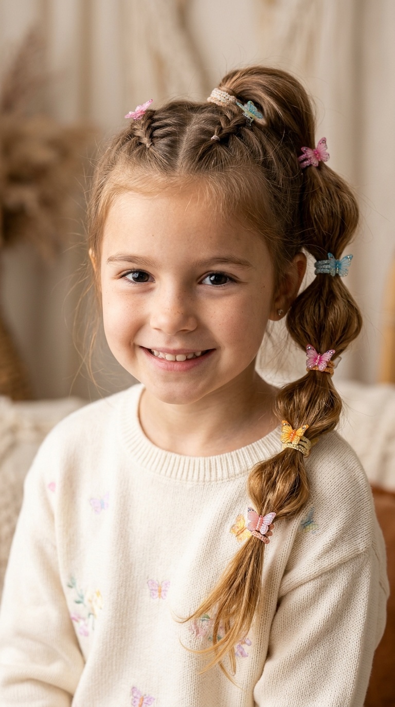 Butterfly Bubble Ponytail