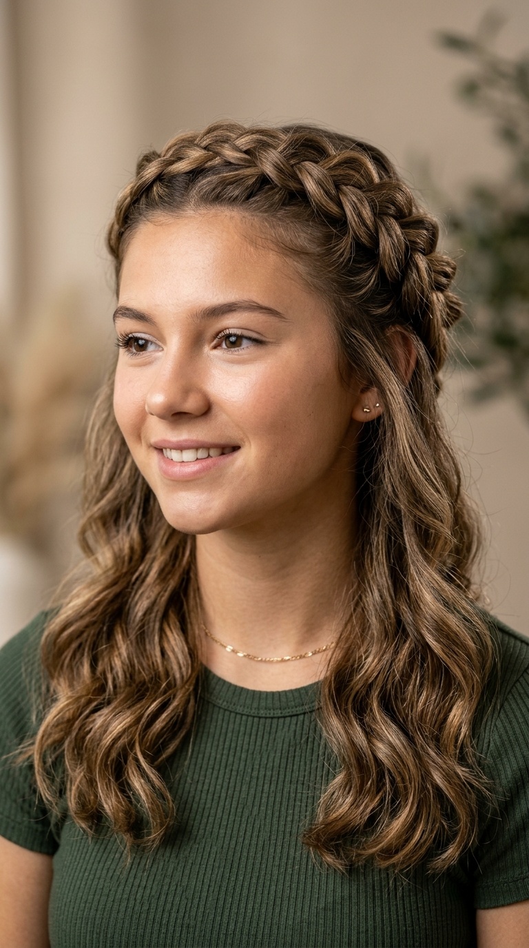 Butterfly Layers with Dutch Braid Crown