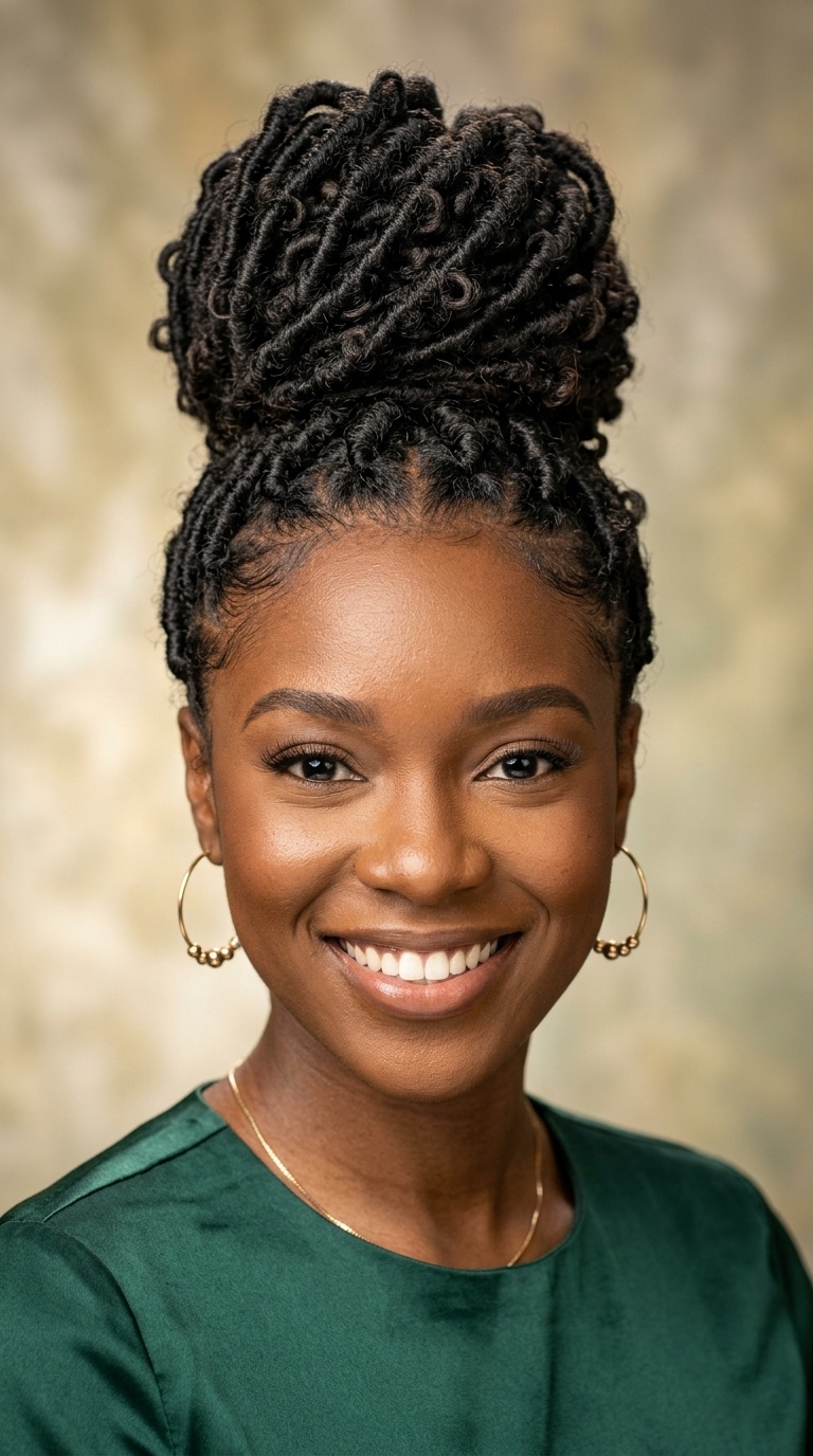 Butterfly Locs Updo