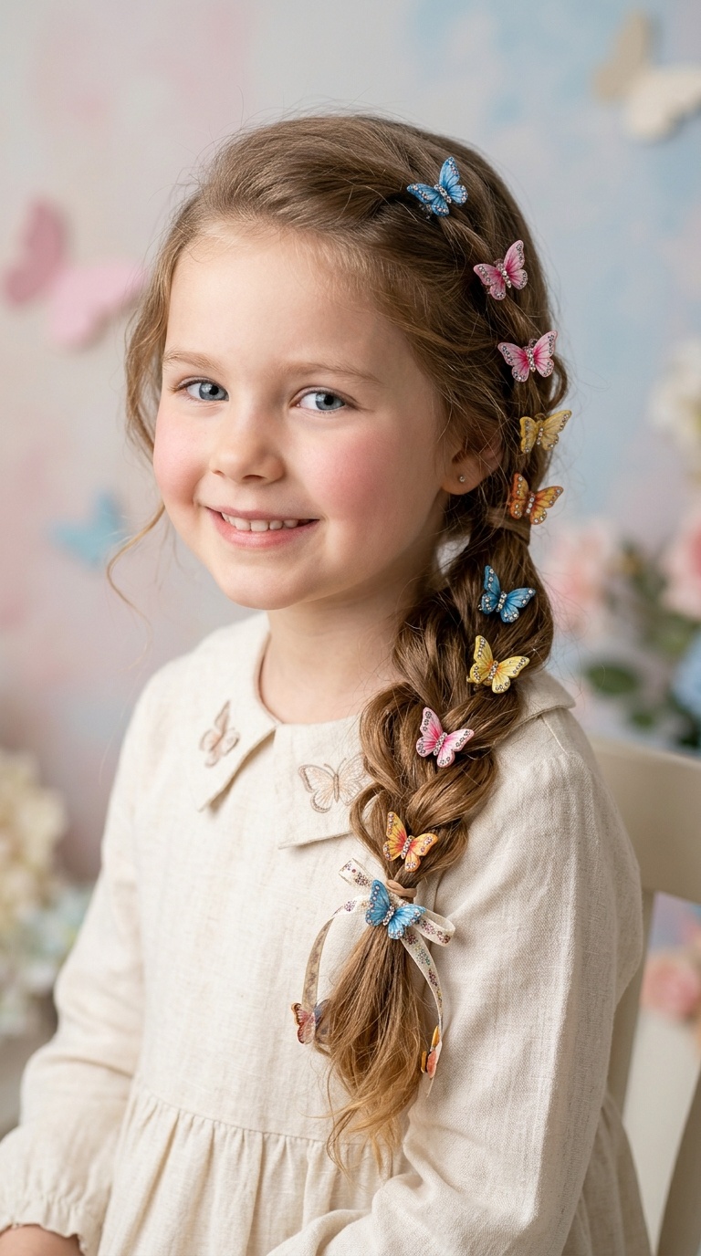 Butterfly Trail Side Ponytail