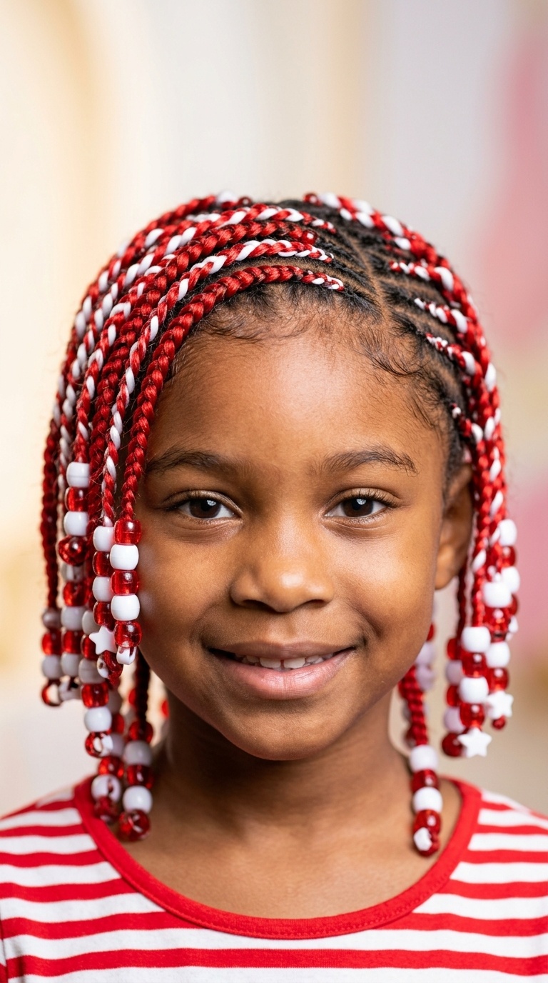 Candy Cane Swirl Braids
