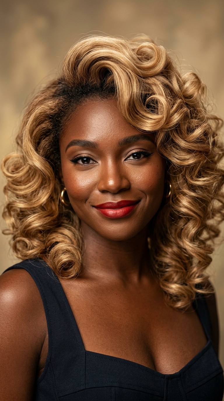 Caramel Barrel Curls
