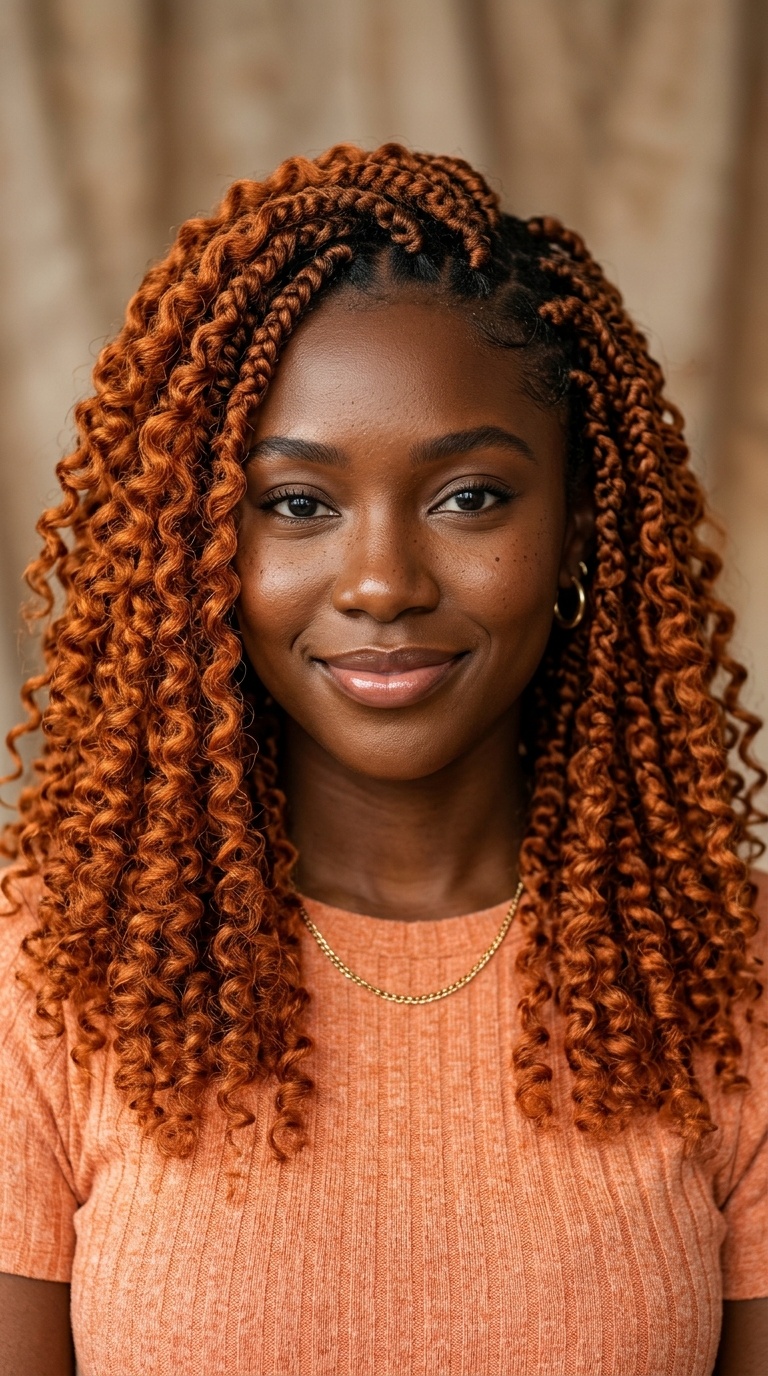 Carrot Curly Crochet Braids