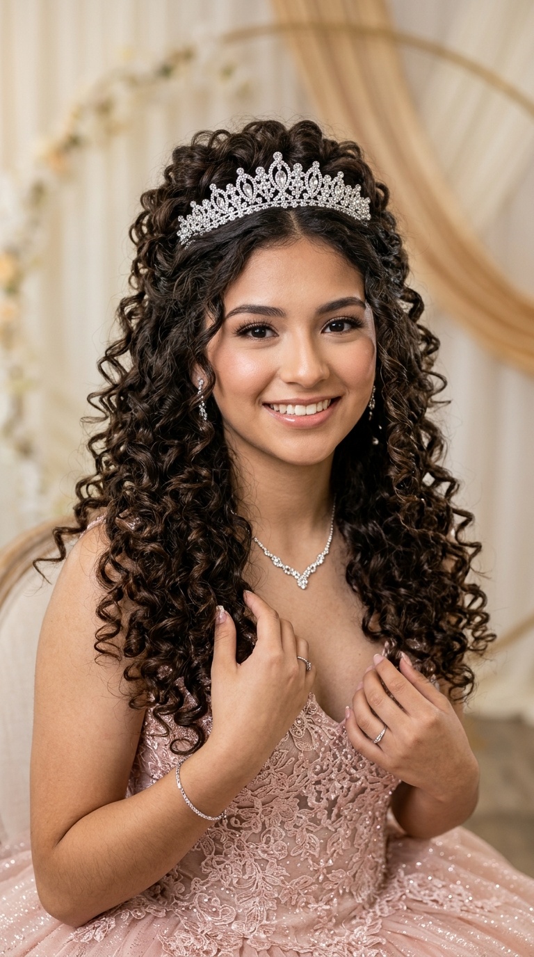 Cascading Crown Curls