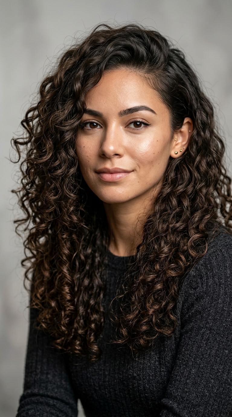 Cascading Curls with Tapered Ends