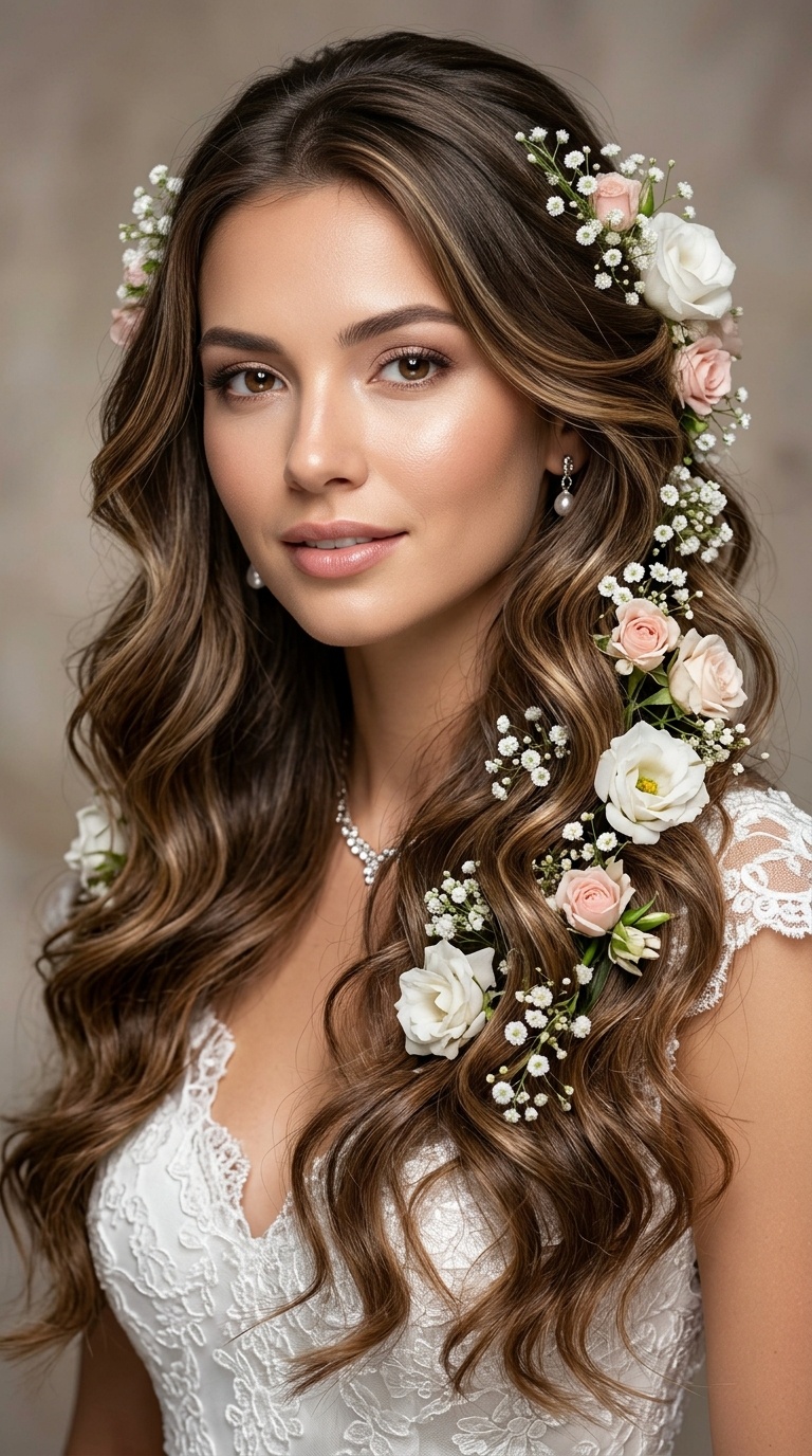 Cascading Floral Waves