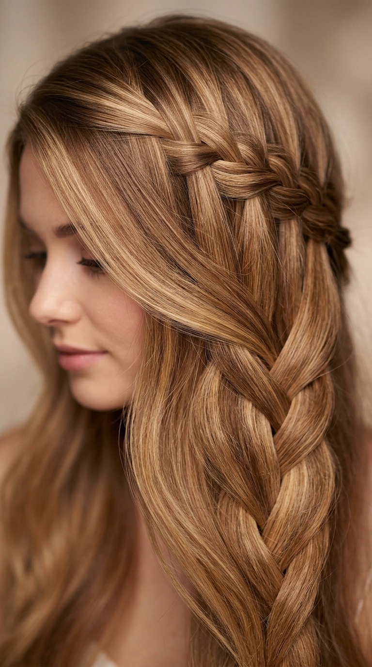 Cascading Waterfall Braid
