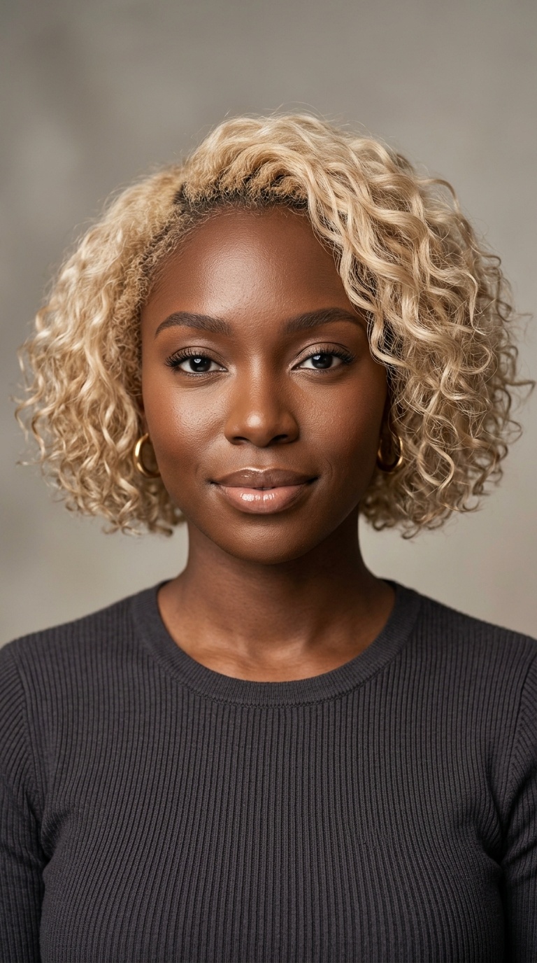 Champagne Blonde Bob