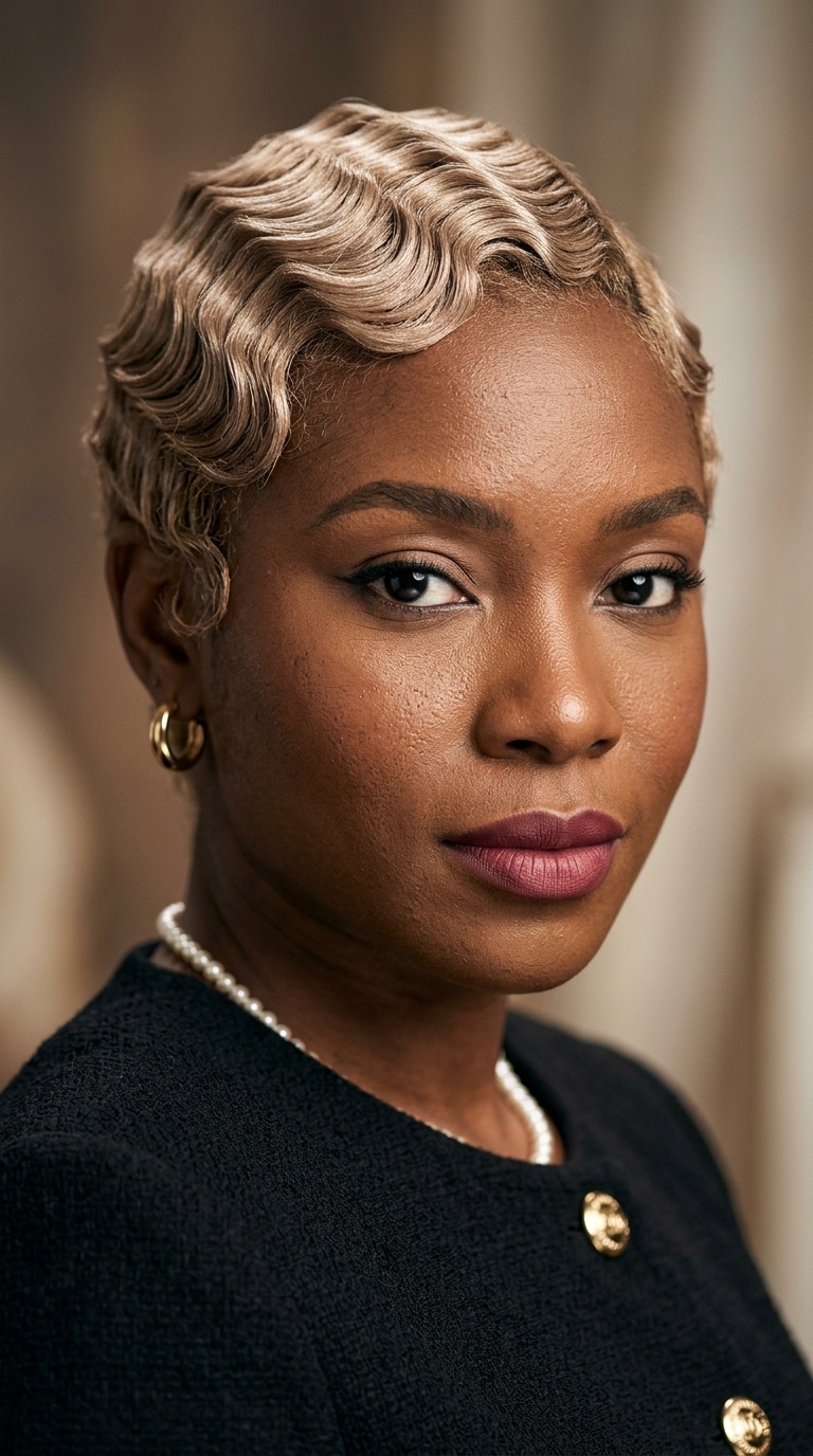 Champagne Finger Waves