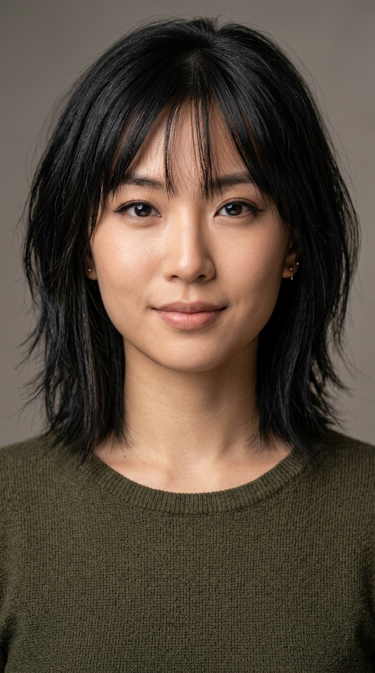 Choppy Bob with Internal Thinning