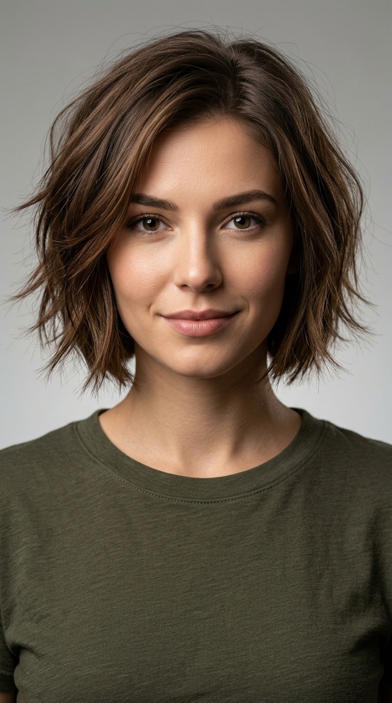 Choppy Bob with Wispy Tips