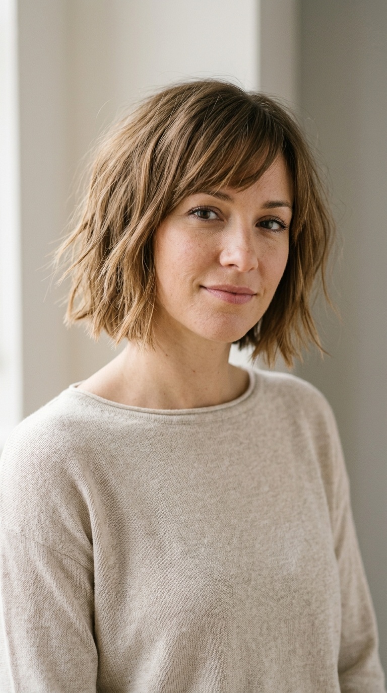 Choppy Chin-Length Bob
