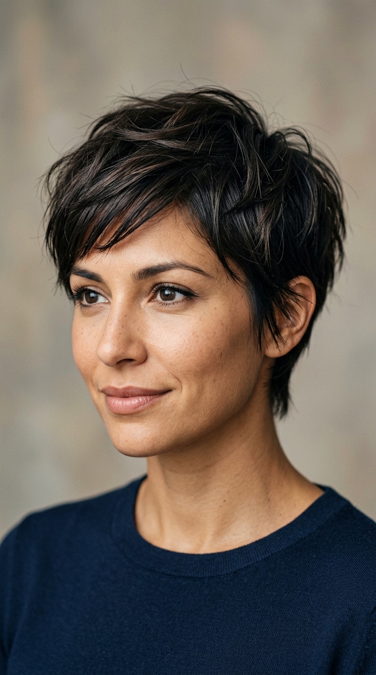 Choppy Layered Pixie