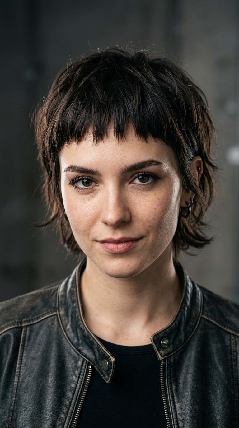Choppy Micro-Bangs