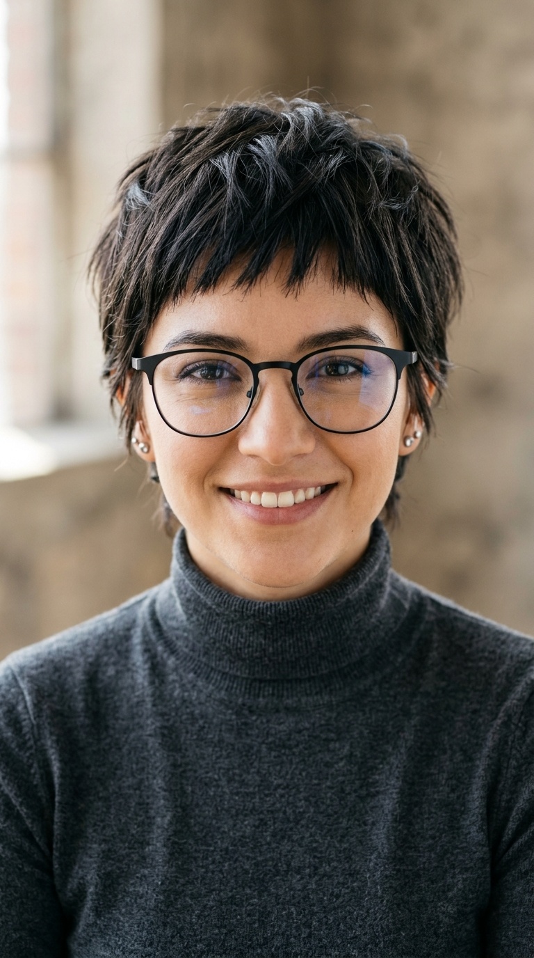 Choppy Pixie with Micro-Bangs