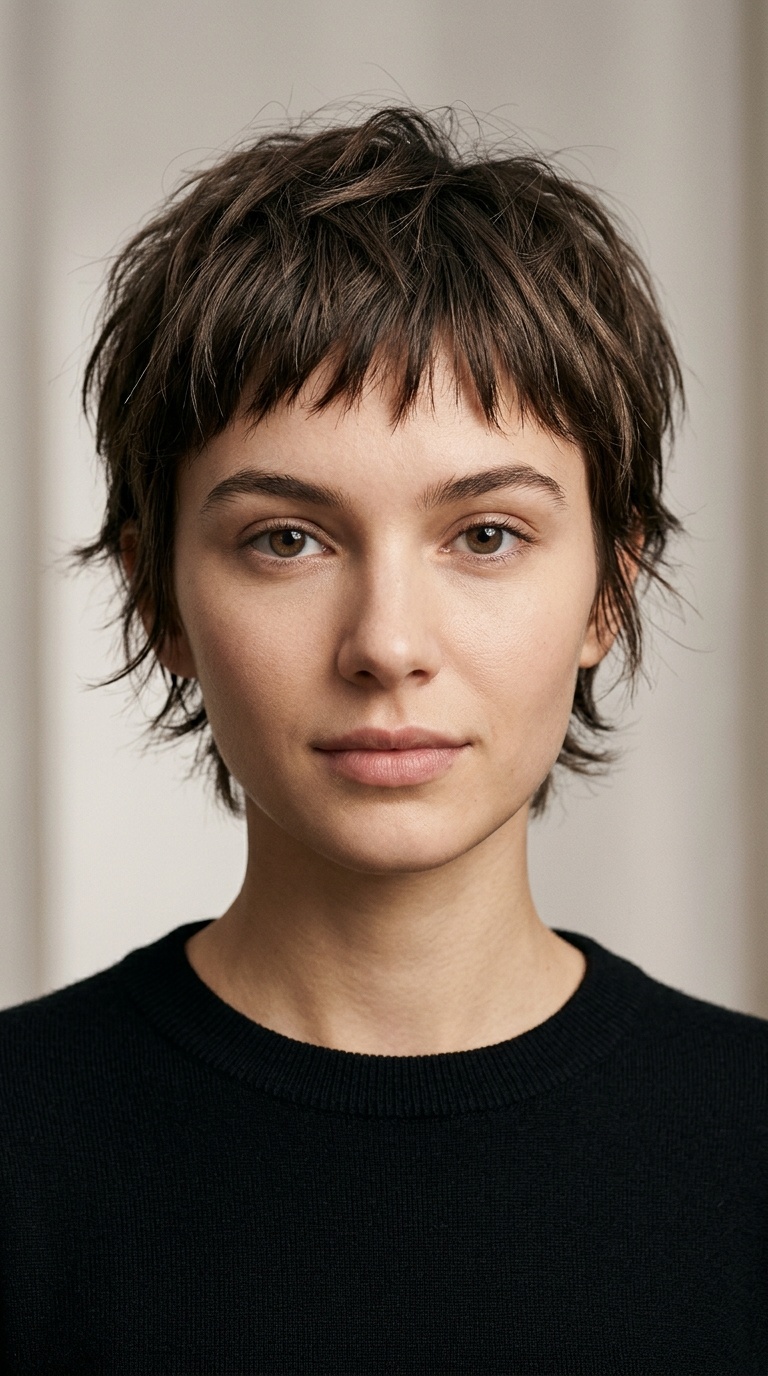 Choppy Pixie with Micro-Fringe