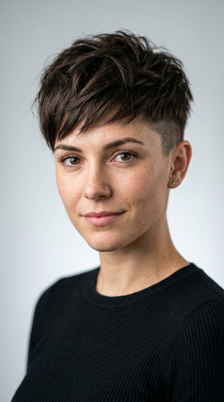 Choppy Pixie with Undercut