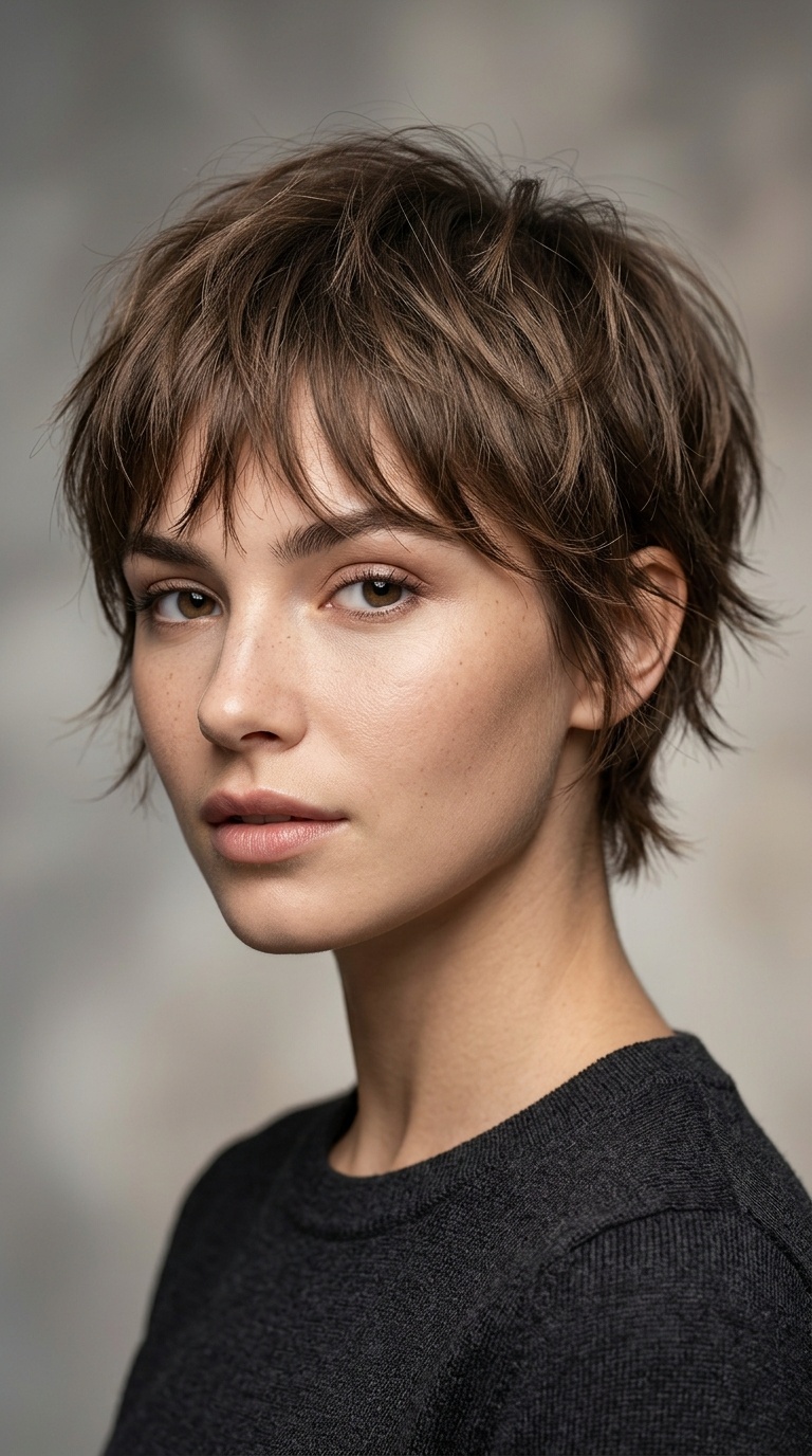 Choppy Pixie with Wispy Bangs