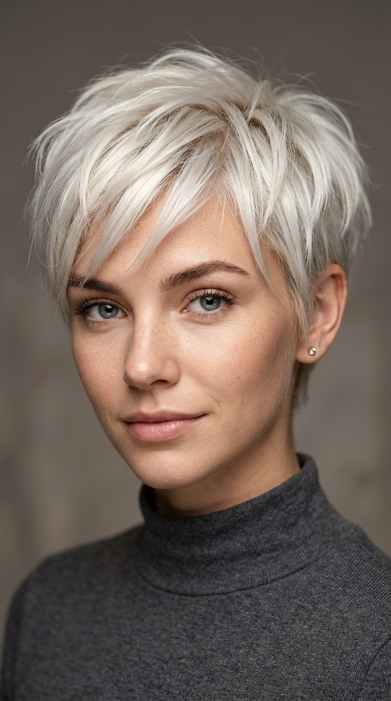 Choppy Platinum Pixie