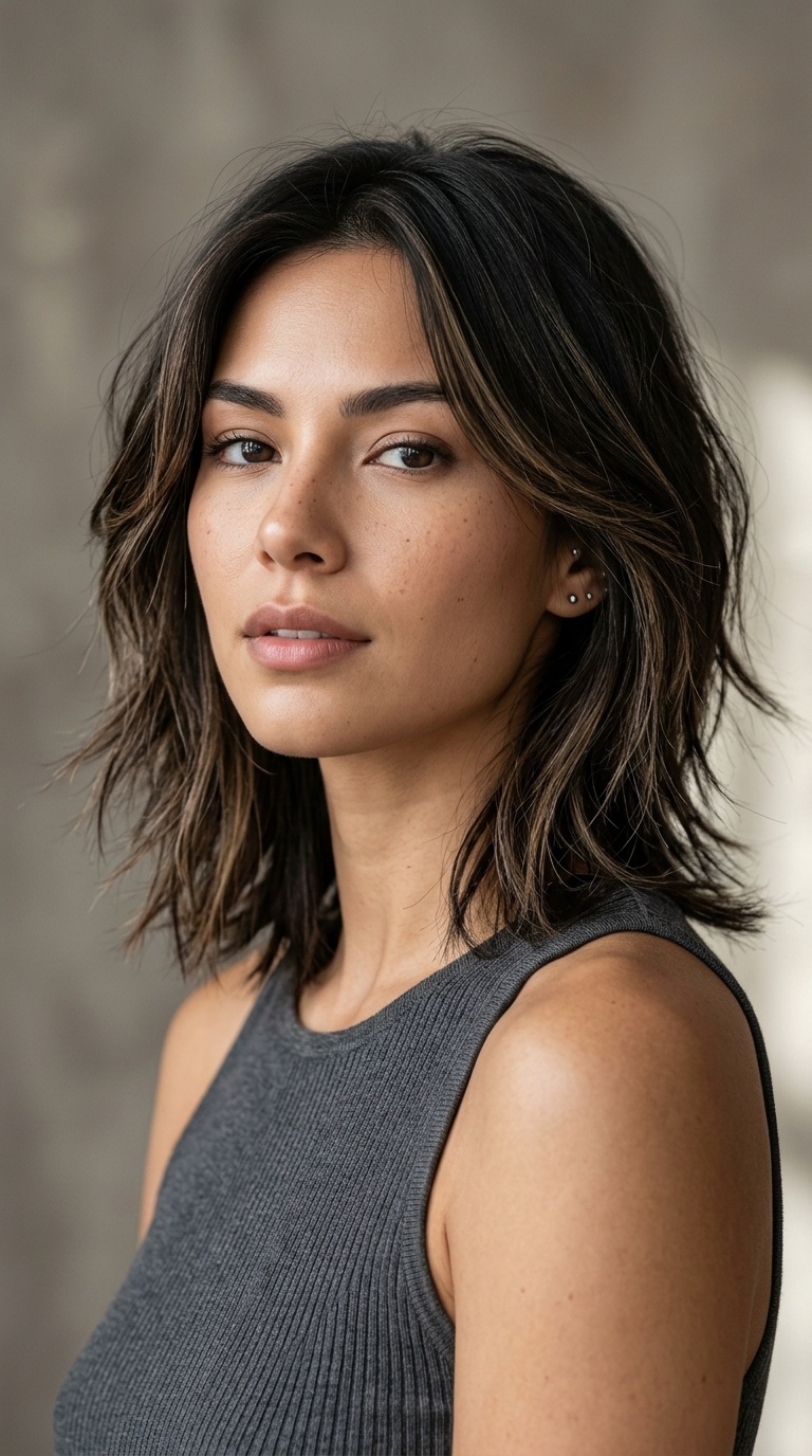 Choppy Razor-Cut Layers