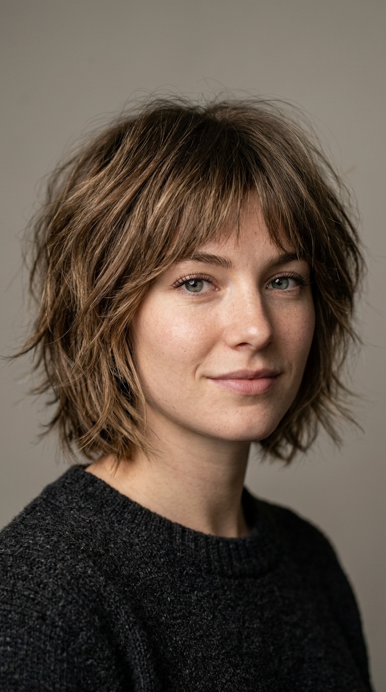 Choppy Shaggy Bob