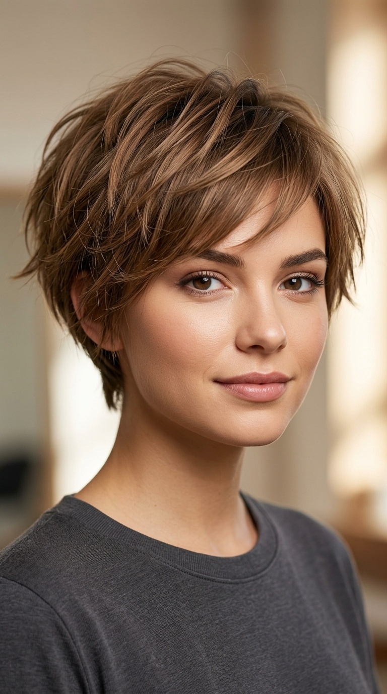 Choppy Short Layers with Tapered Nape