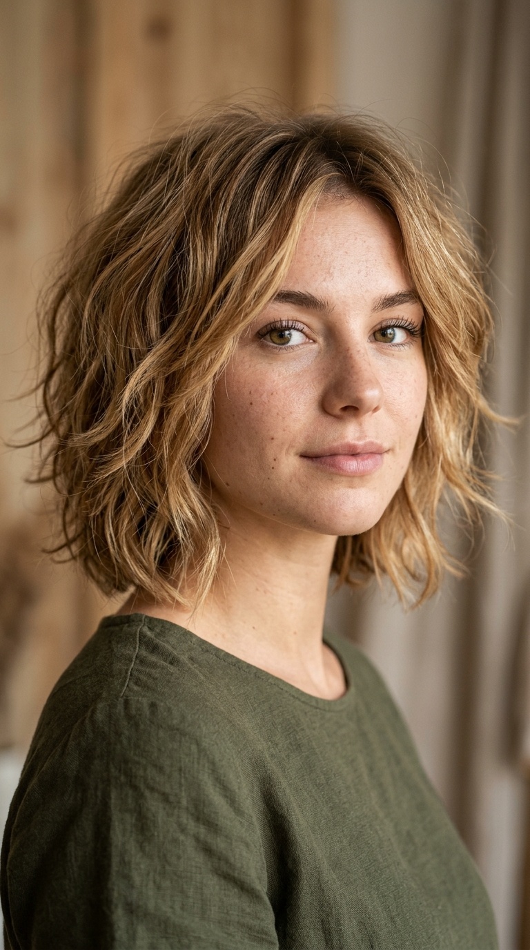 Choppy Shoulder-Length Bob