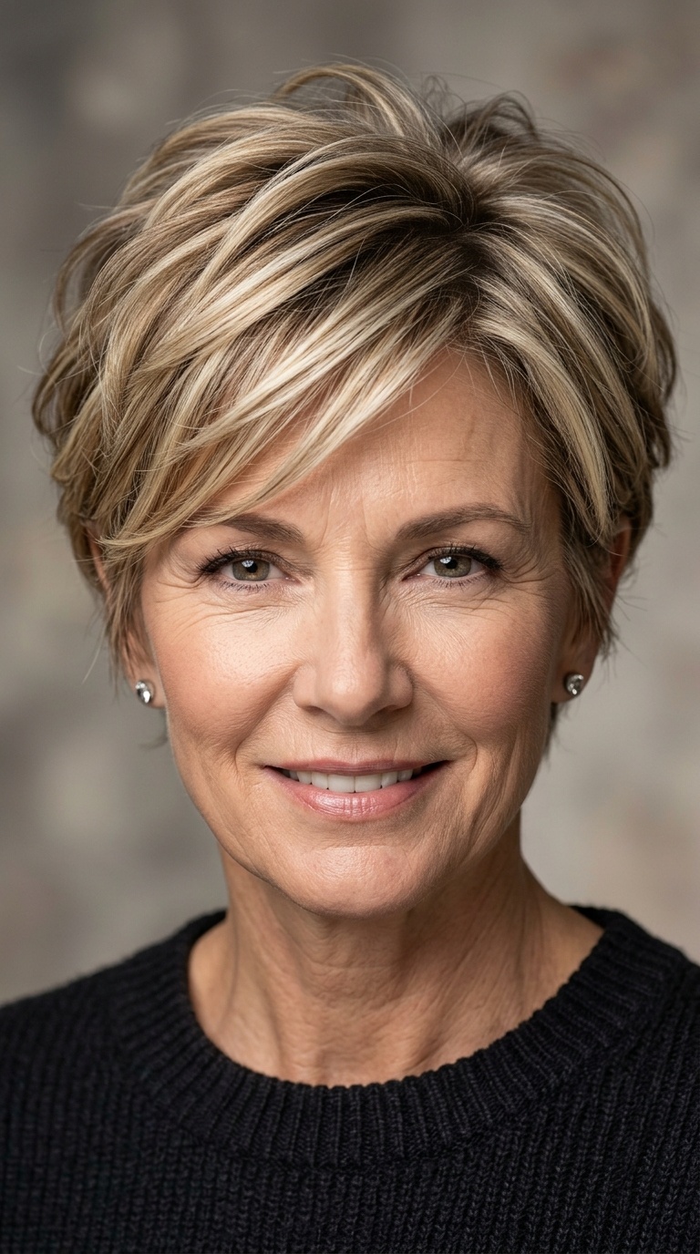 Classic Blonde Balayage Pixie
