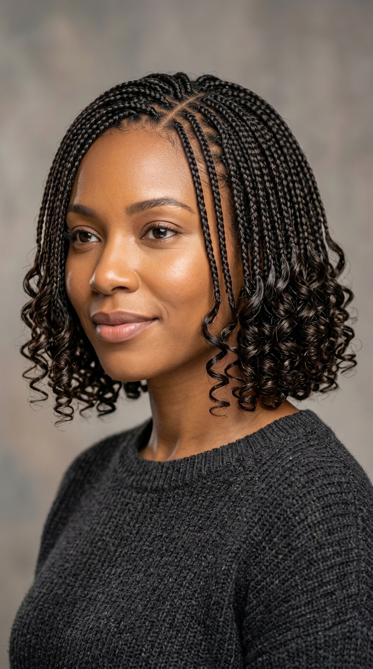 Classic Bob with Curled Ends