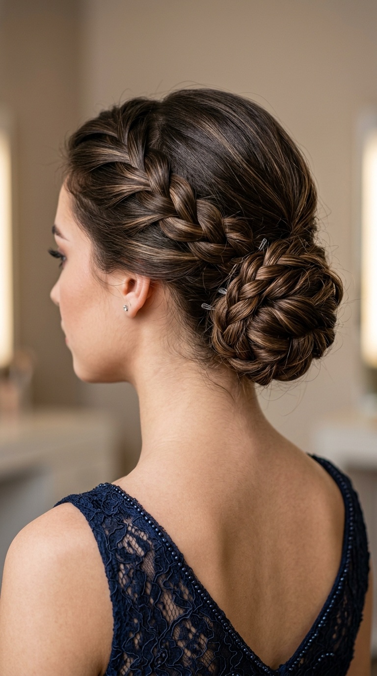 Classic Braided Low Bun