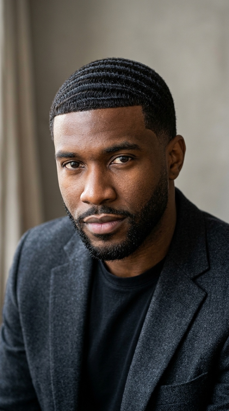 Classic Caesar Cut for Waves