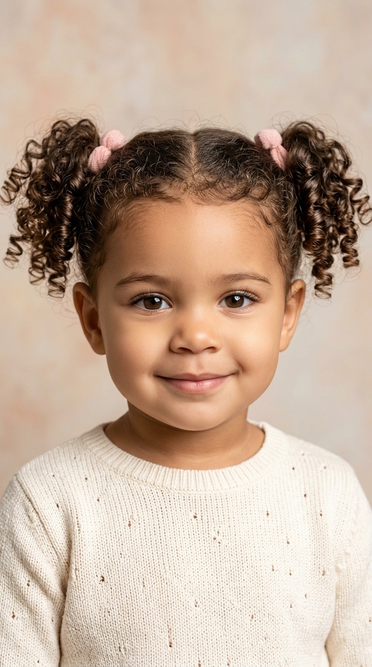 Classic Curly Pigtails