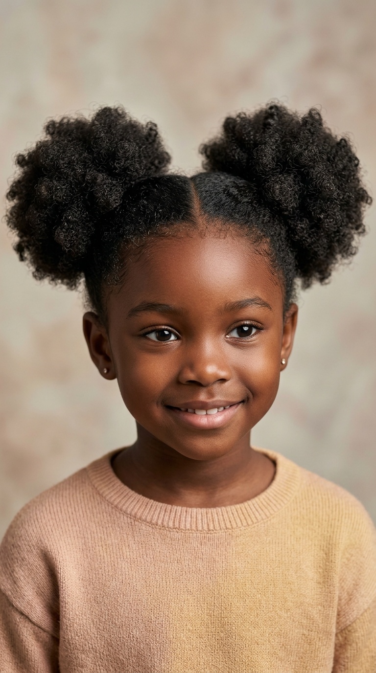 Classic Double Afro Puffs