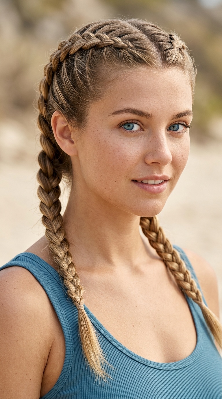 Classic Dutch Braids