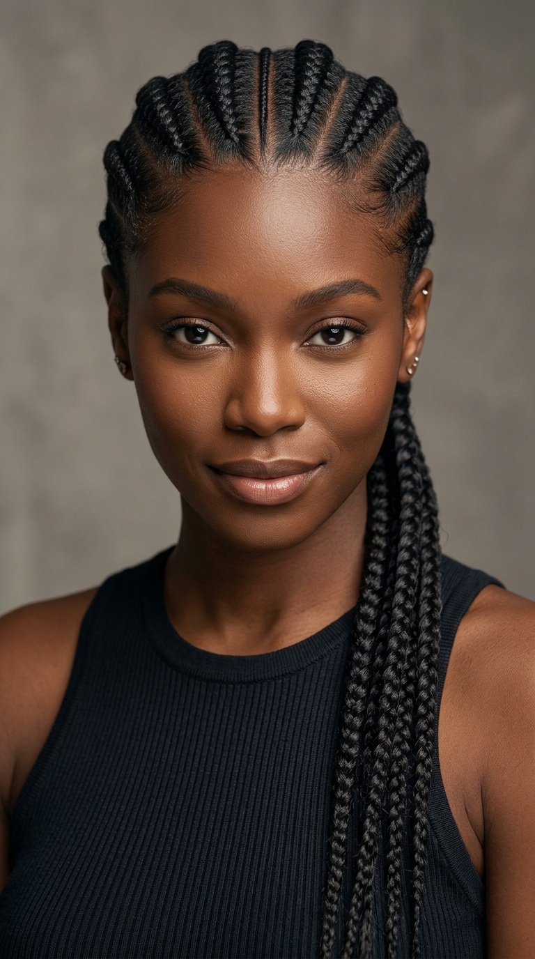Classic Feed-In Cornrows