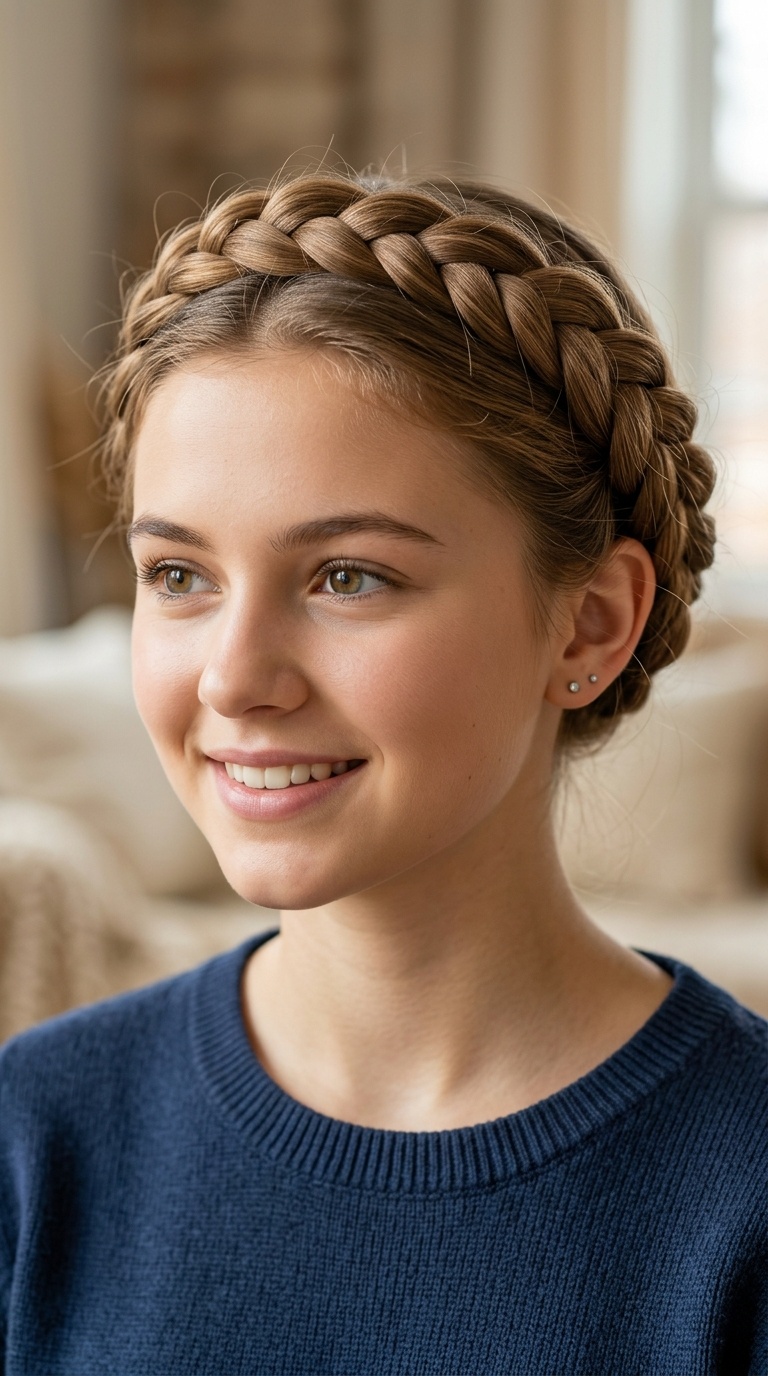 Classic French Braid Crown