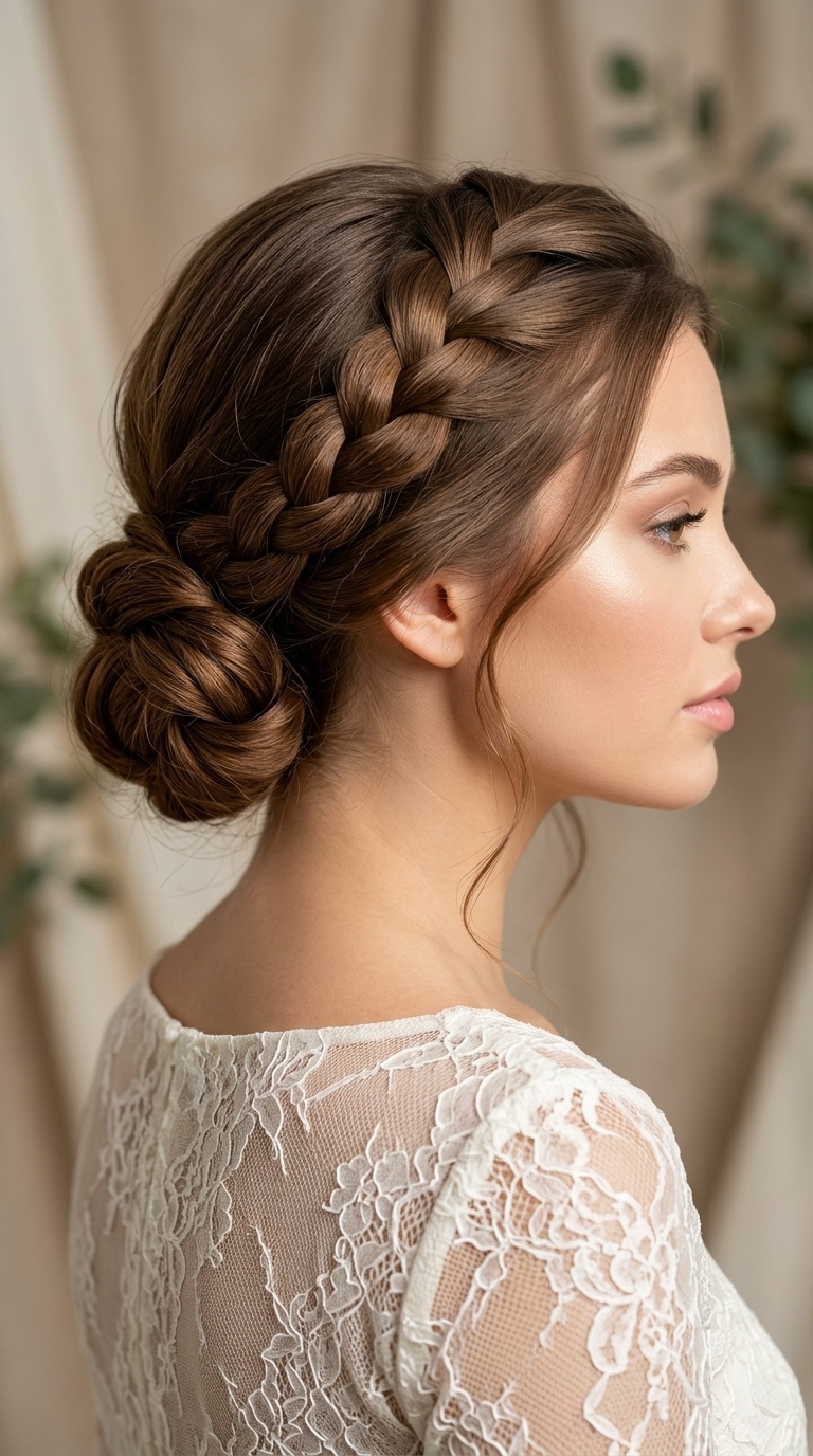 Classic French Braid Updo