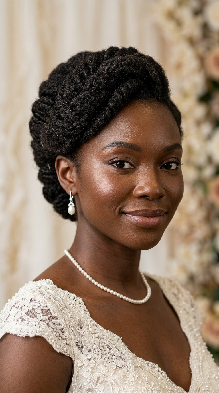 Classic French Twist for Natural Hair